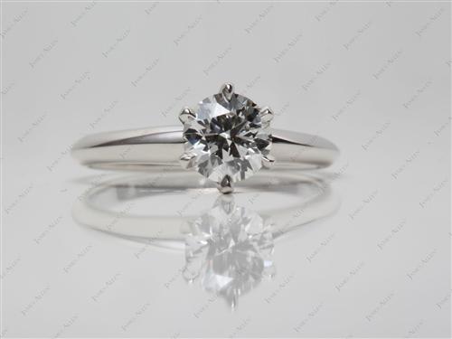 Platinum 0.81 Round cut Solitaire