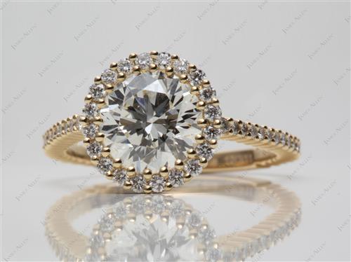 Gold 2.02 Round cut Danhov