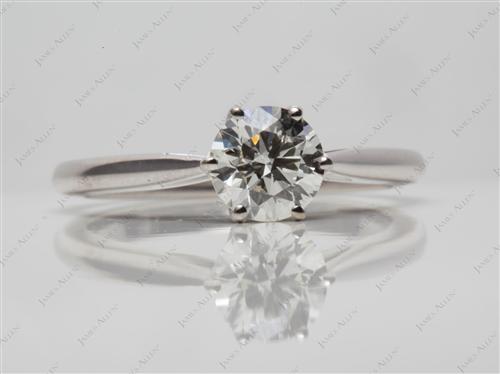 White Gold 1.04 Round cut Solitaire Rings