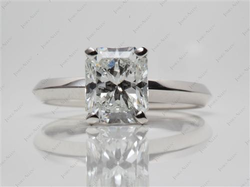 Platinum 2.04 Radiant cut Solitaire Ring Designs