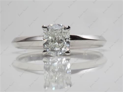 Platinum 1.27 Round cut Diamond Ring