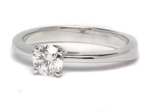 White Gold 0.55 Round cut Diamond Solitaire Engagement Ring