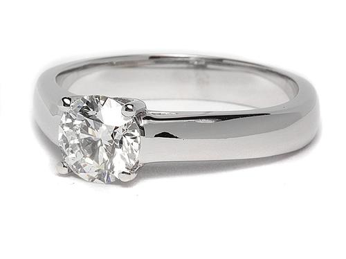 White Gold 0.85 Round cut Solitaire Ring Mountings