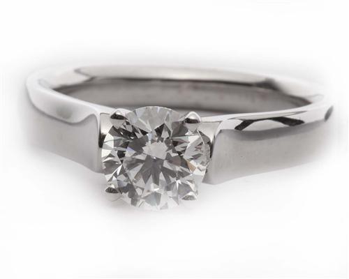 White Gold 1.05 Round cut Diamond Solitaire Ring Settings