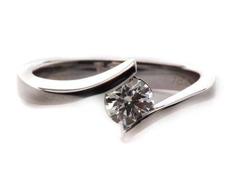 White Gold 0.55 Round cut Solitaire