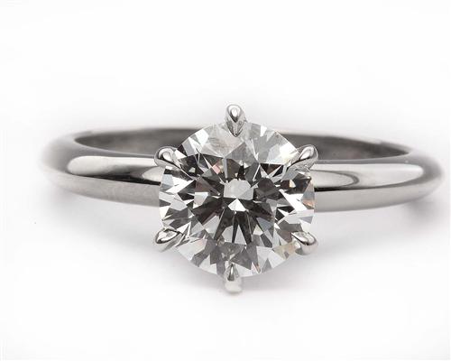 Platinum 1.61 Round cut Solitaire Ring Designs