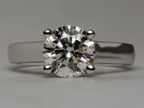 White Gold 1.70 Round cut Solitaire Ring Designs
