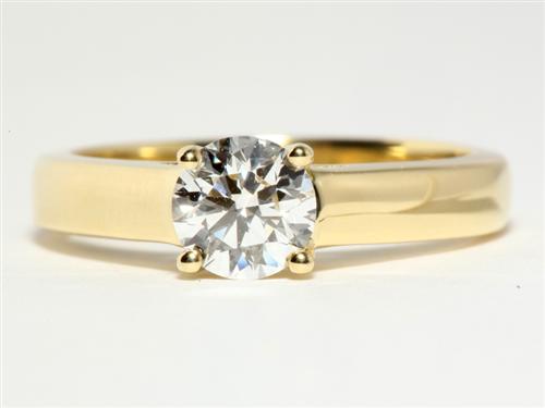 Gold 0.79 Round cut Solitaire