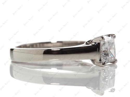 Platinum 1.06 Princess cut Solitaire