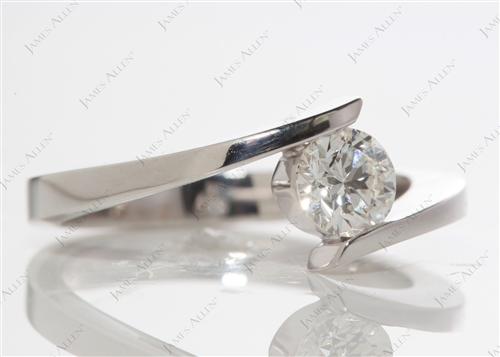 White Gold 0.62 Round cut Solitaire