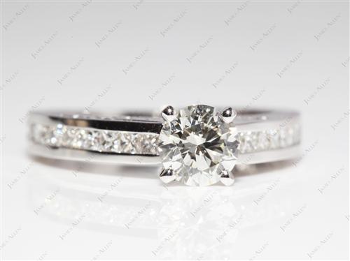 White Gold 0.90 Round cut Matching Wedding Sets