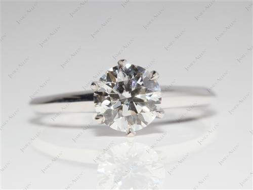 White Gold 1.17 Round cut Solitaire Ring Designs