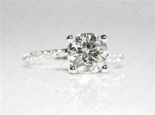 White Gold 1.57 Round cut Danhov