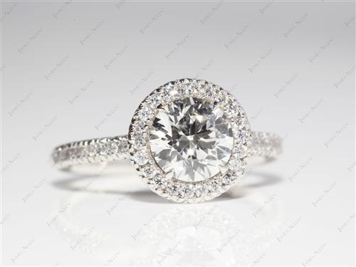 Platinum 1.22 Round cut Danhov