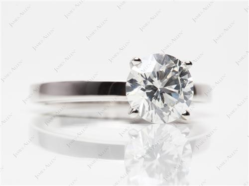 Platinum 1.80 Round cut Solitaire