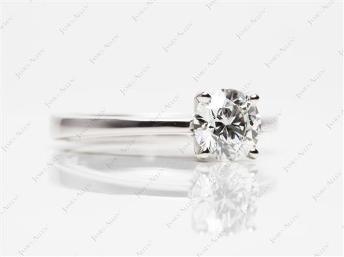 Platinum 0.90 Round cut Solitaire