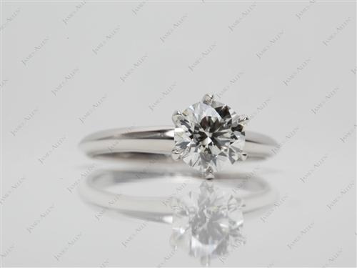 Platinum 1.23 Round cut Solitaire Ring Designs