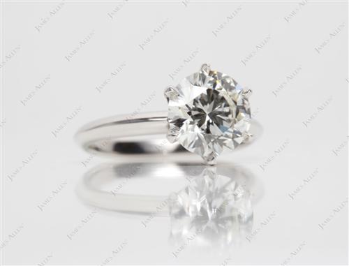 Platinum 2.01 Round cut Solitaire