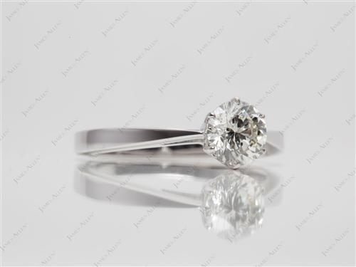 White Gold 1.04 Round cut Solitaire