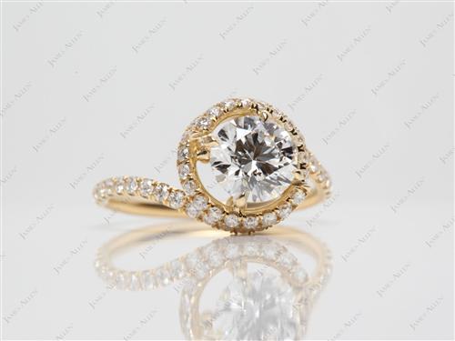 Gold 1.06 Round cut Danhov