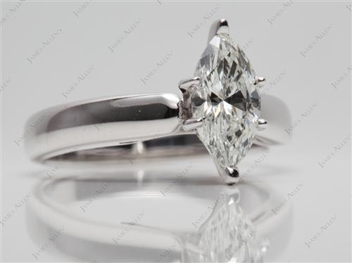 White Gold 1.06 Marquise cut Engagement Ring