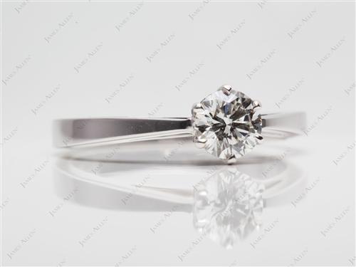 White Gold 0.58 Round cut Solitaire