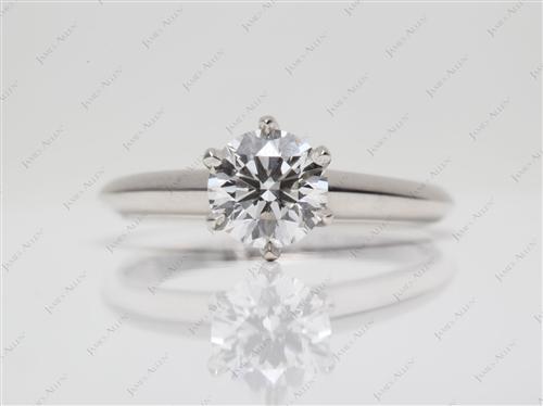 Platinum 0.92 Round cut Solitaire Ring Settings