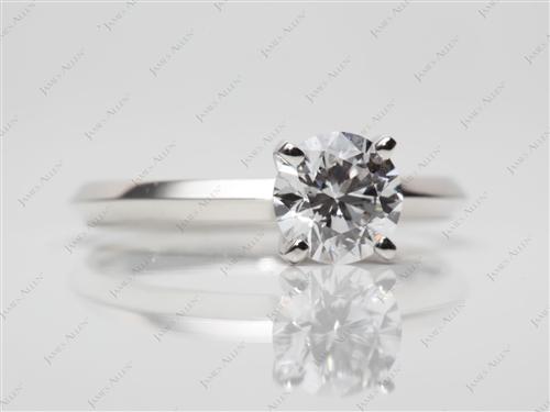 Platinum 0.72 Round cut Solitaire