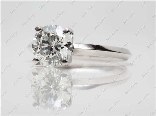 Platinum 1.30 Round cut Solitaire
