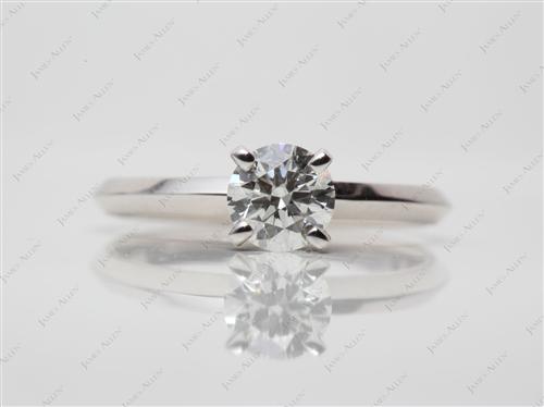 White Gold 0.58 Round cut Solitaire
