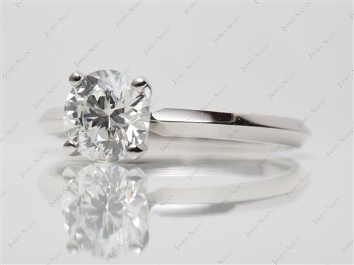 Platinum 1.01 Round cut Solitaire