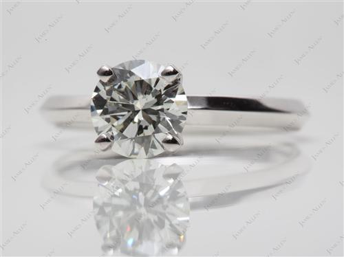 White Gold 1.24 Round cut Solitaire Diamond Ring
