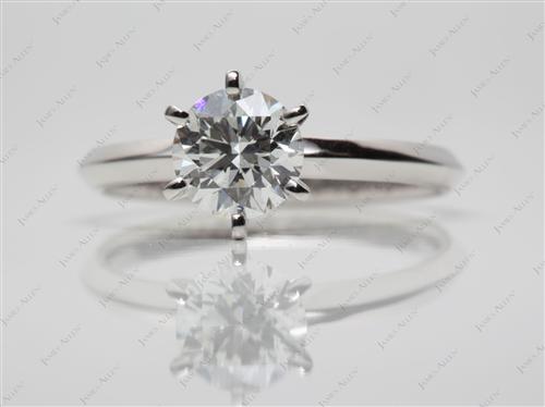 Platinum 1.03 Round cut Solitaire Ring Settings