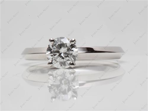 White Gold 0.93 Round cut Solitaire