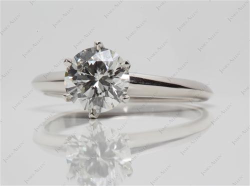 Platinum 1.27 Round cut Solitaire