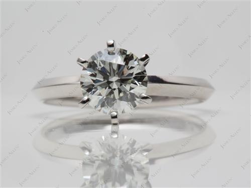 Platinum 1.02 Round cut Solitaire