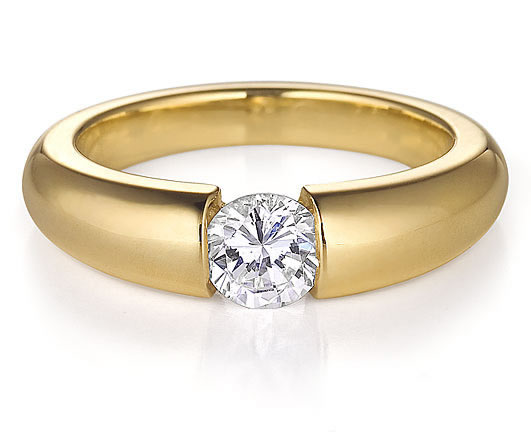 Tension style Engagement Ring