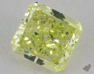 radiant0.42 Carat fancy greenish yellow