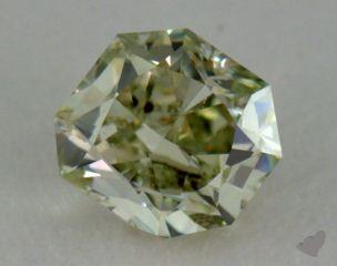 radiant0.31 Carat fancy yellowish green