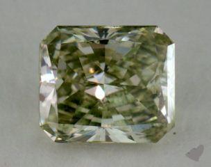 radiant0.50 Carat fancy greenish yellowish green