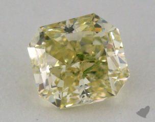 radiant1.04 Carat fancy greenish greenish yellow