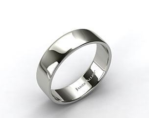 Platinum 7.5mm Slightly Flat Comfort Fit Wedding Ring