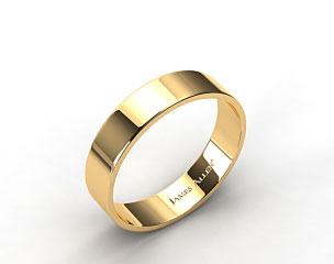 18k Yellow Gold 6.0mm Flat Comfort Fit Wedding Ring
