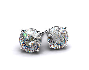 18k White Gold Four Prong Settings