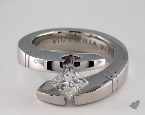 platinum tension wedding rings